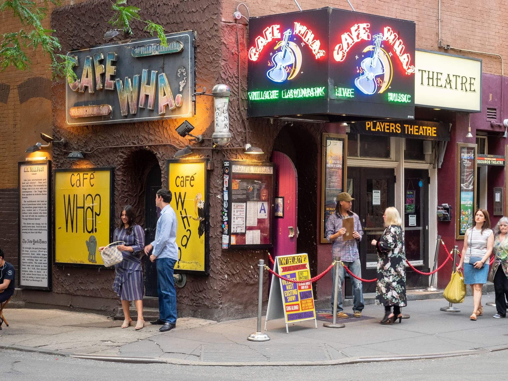Cafe Wha - Image by Ajay Suresh from New York NY USA CC BY 2.0 via Wikimedia Commons