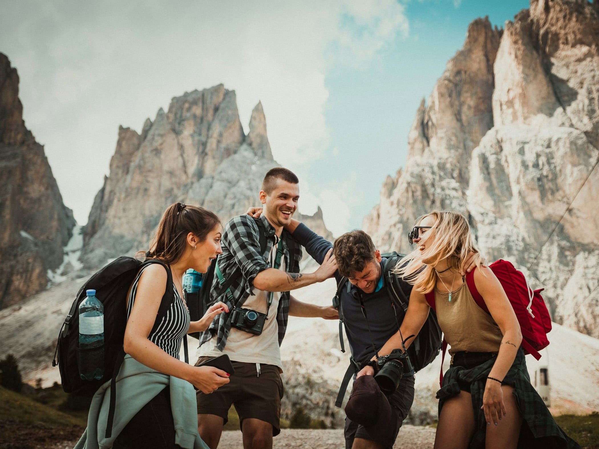 Dolomites - Friends Travelling Together - Image by Felix Rostig on Unsplash
