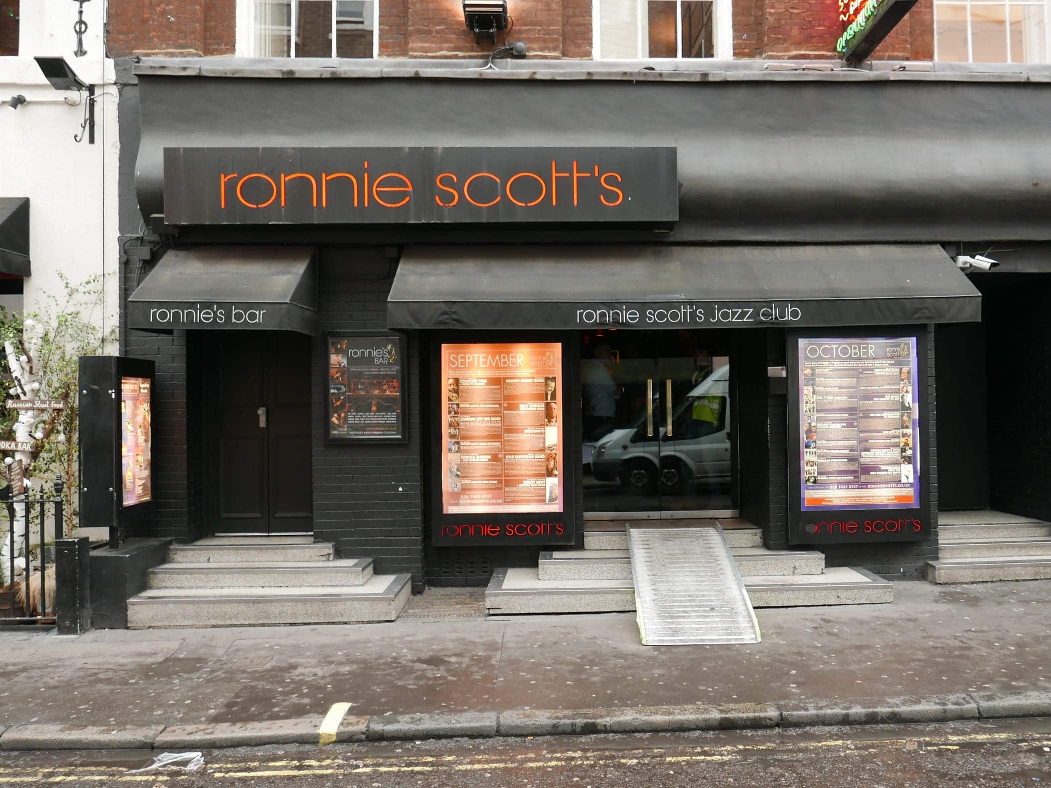 Ronnie Scott's Club - Image by Yvesdebxl, CC BY-SA 4.0 via Wikimedia Commons