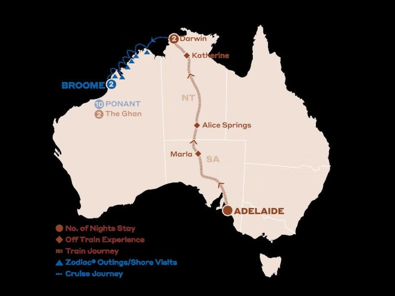 The Ghan - Adelaide to Darwin - Outback to Ocean