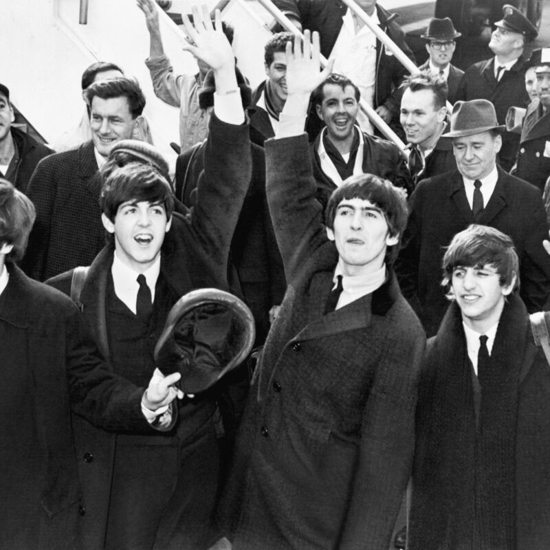 The Beatles arrive at JFK Airport