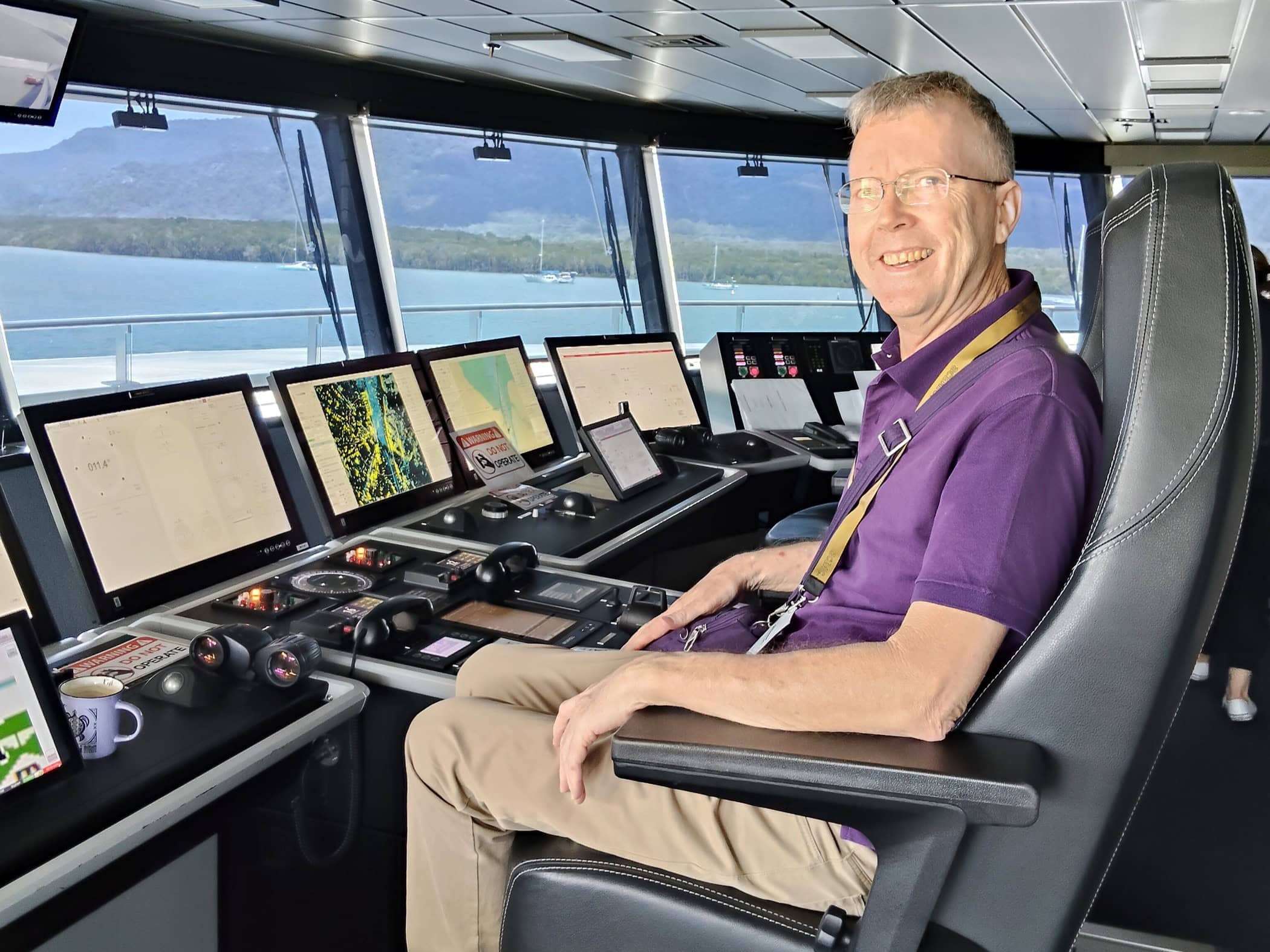 Philip Clape on the Bridge Scenic Eclipse - Image by Holidays Beckon